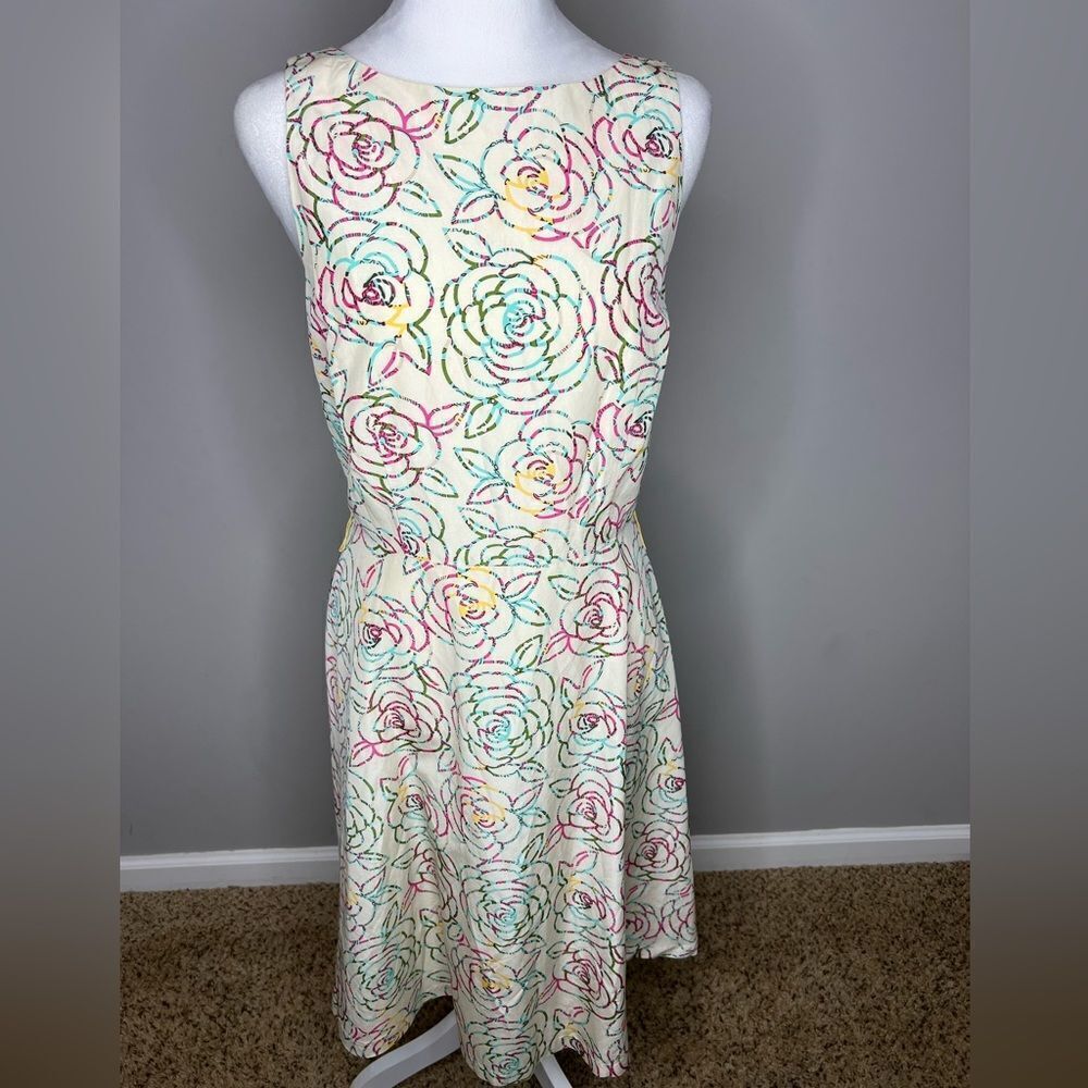 Vintage Lilly Pulitzer vanilla sorority social tea dress